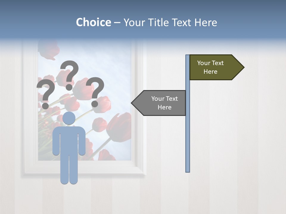 Brown Blue Object PowerPoint Template