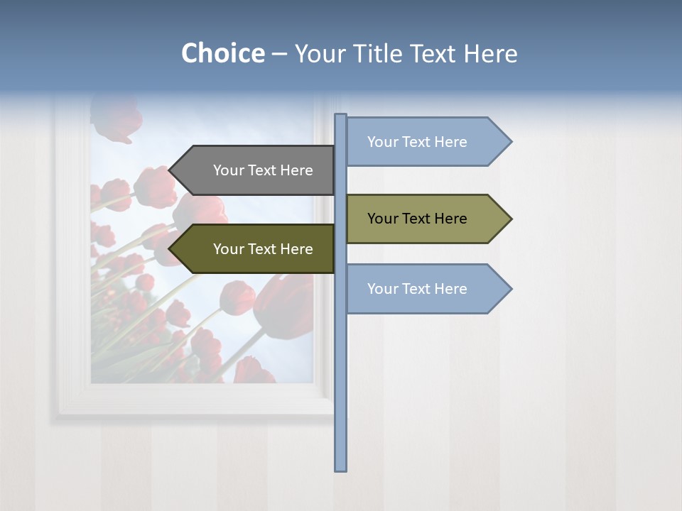 Brown Blue Object PowerPoint Template