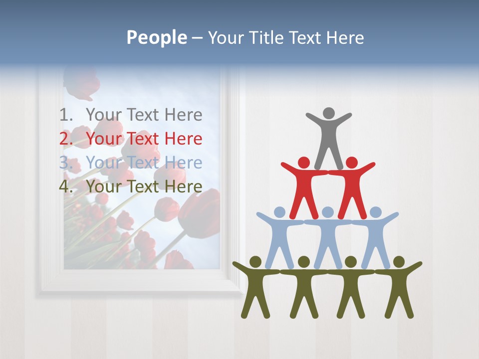 Brown Blue Object PowerPoint Template