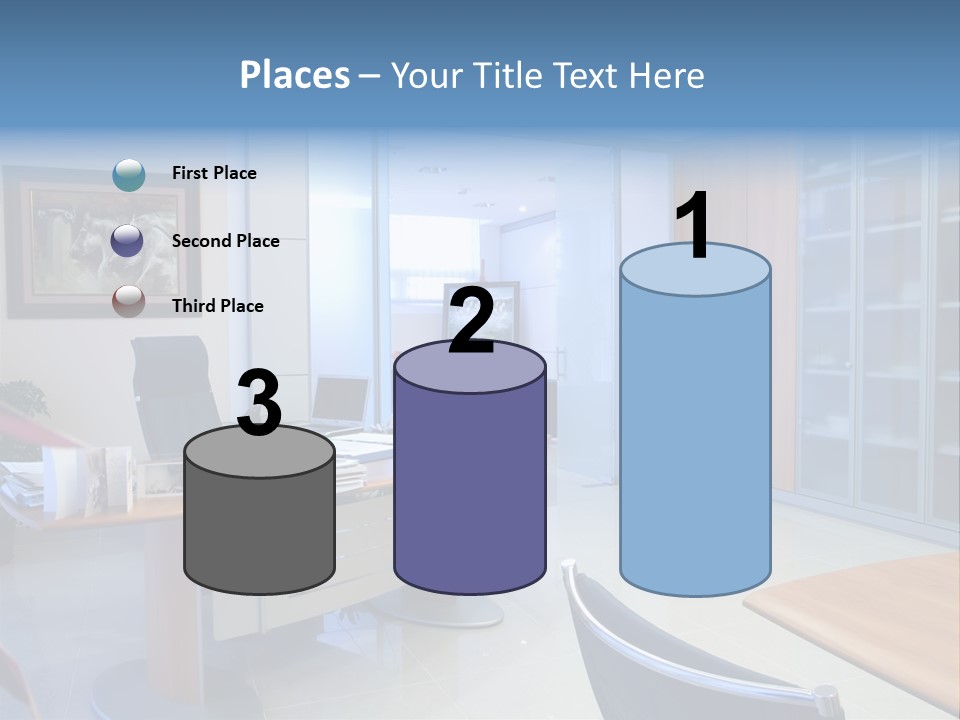 Boardroom Desk Notebook PowerPoint Template