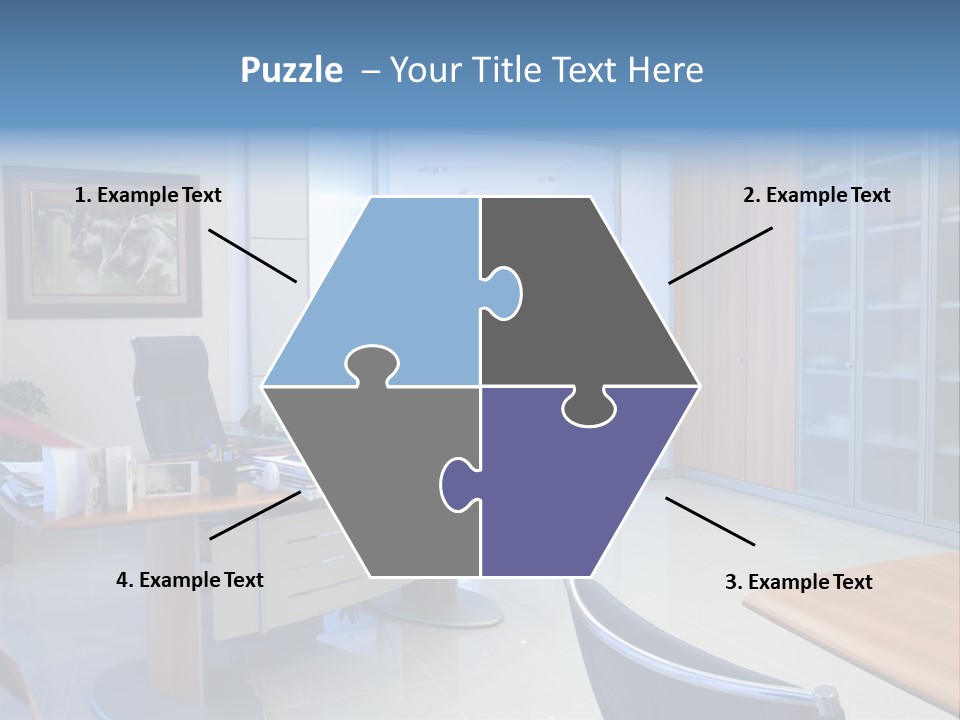 Boardroom Desk Notebook PowerPoint Template