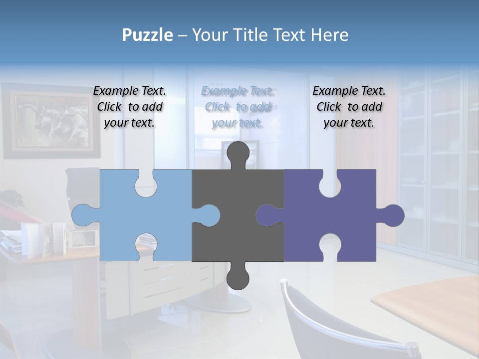 Boardroom Desk Notebook PowerPoint Template