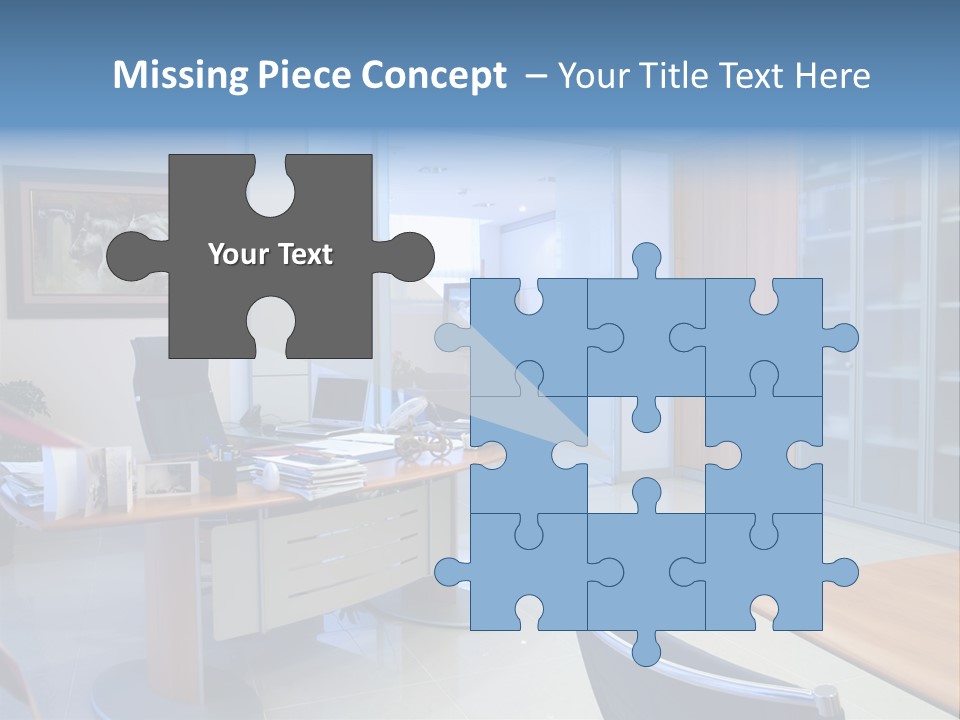 Boardroom Desk Notebook PowerPoint Template