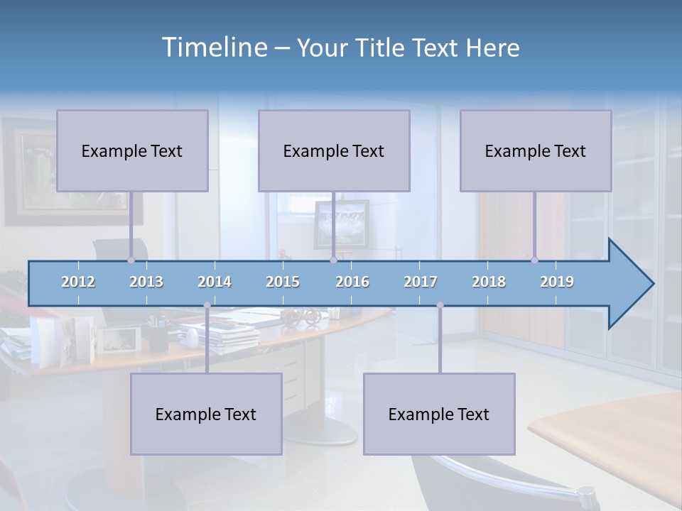 Boardroom Desk Notebook PowerPoint Template