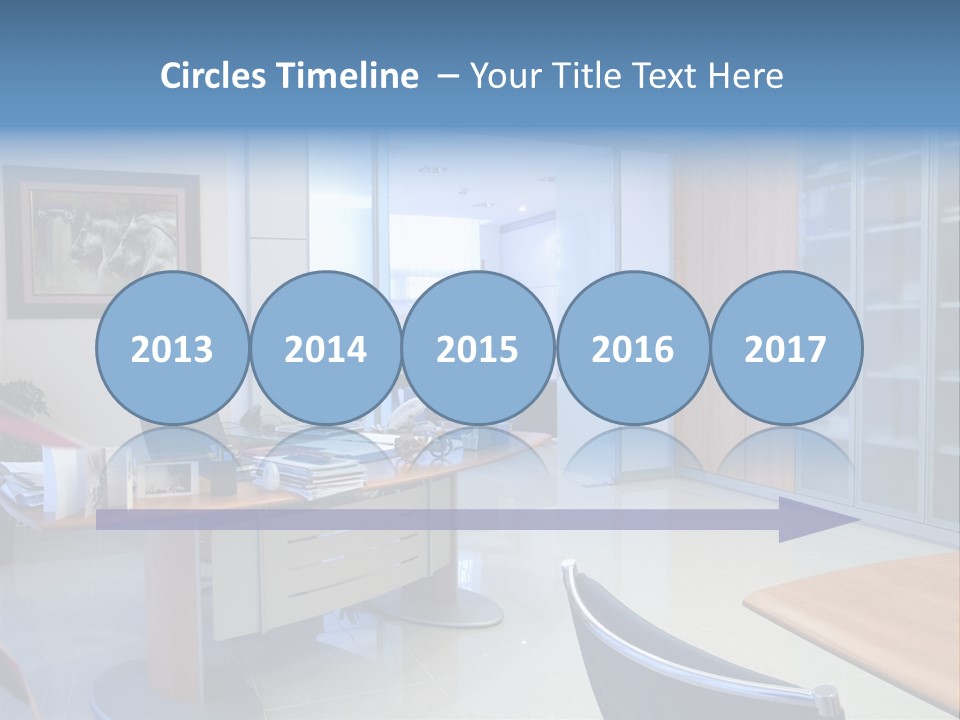 Boardroom Desk Notebook PowerPoint Template