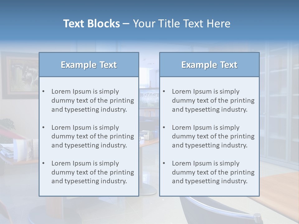 Boardroom Desk Notebook PowerPoint Template