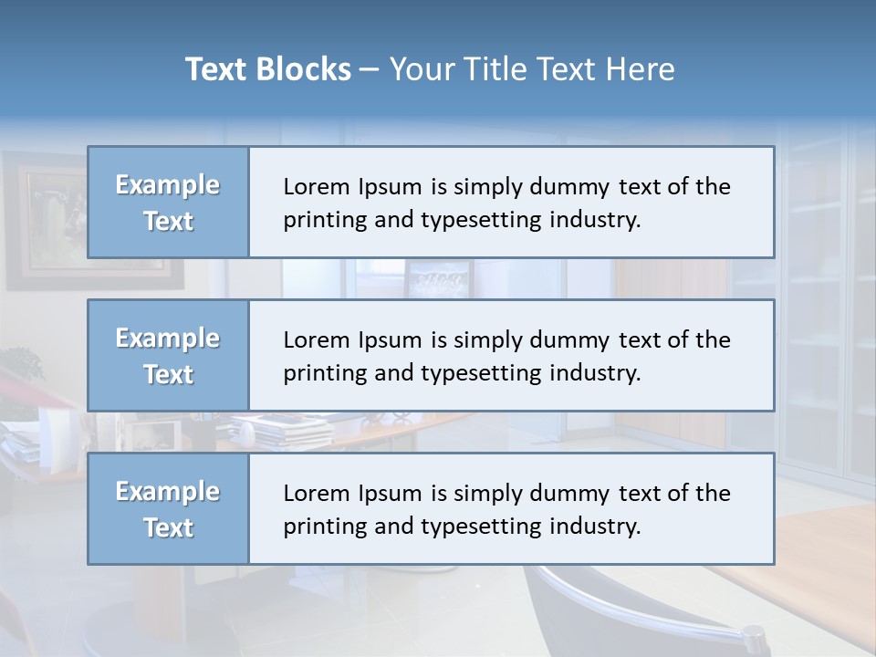 Boardroom Desk Notebook PowerPoint Template
