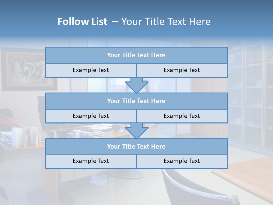 Boardroom Desk Notebook PowerPoint Template