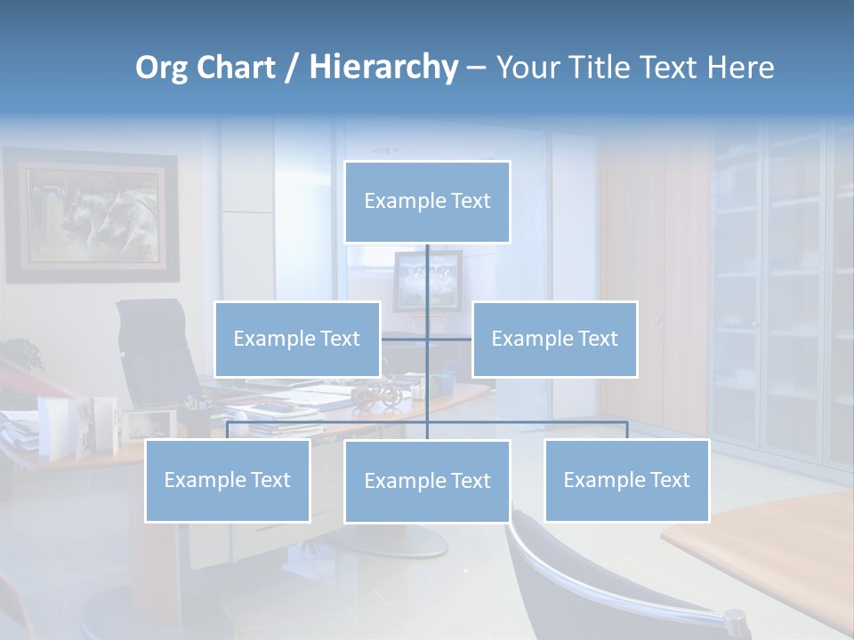 Boardroom Desk Notebook PowerPoint Template