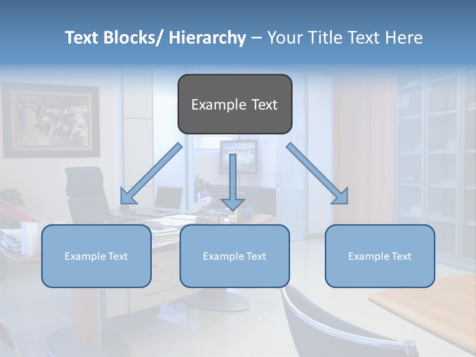 Boardroom Desk Notebook PowerPoint Template