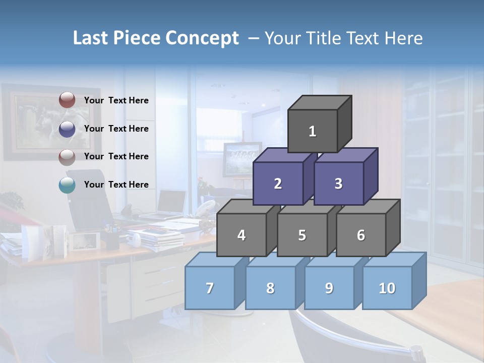Boardroom Desk Notebook PowerPoint Template