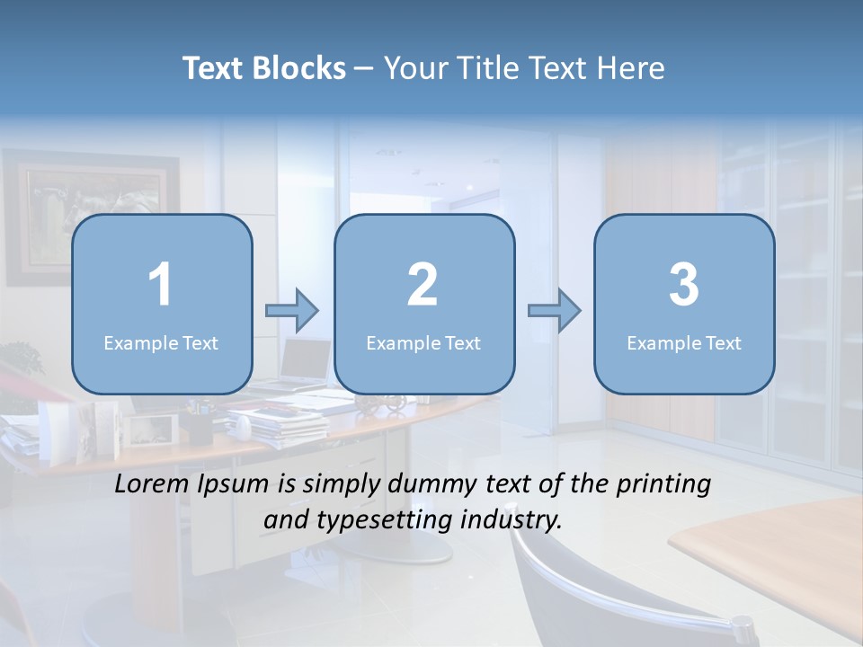 Boardroom Desk Notebook PowerPoint Template