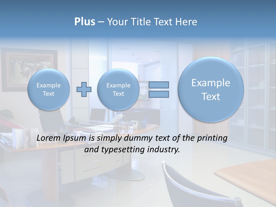 Boardroom Desk Notebook PowerPoint Template