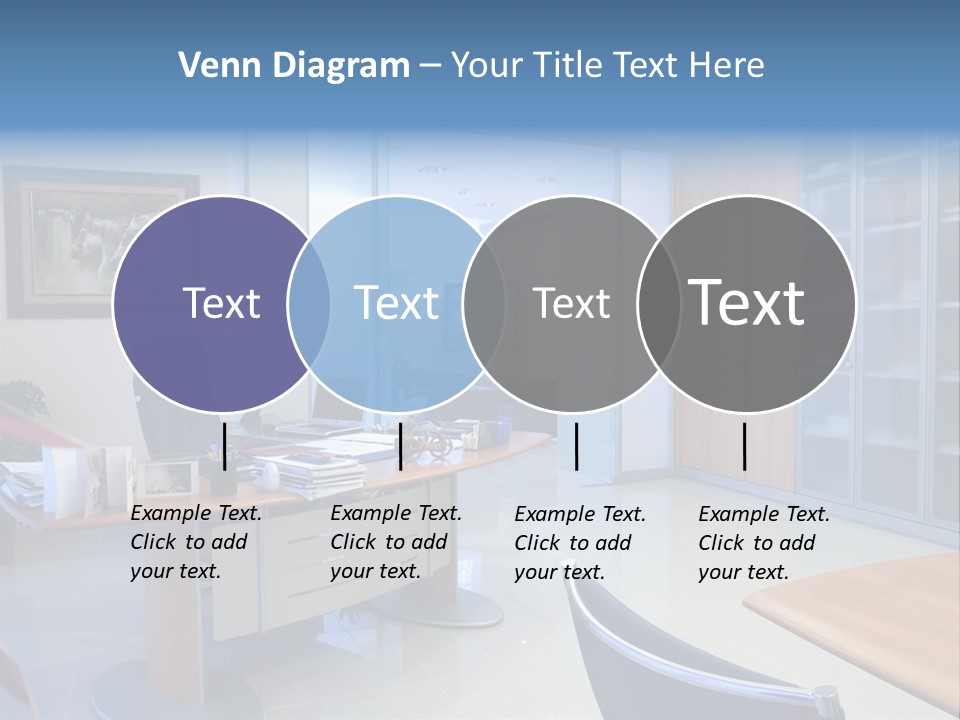 Boardroom Desk Notebook PowerPoint Template