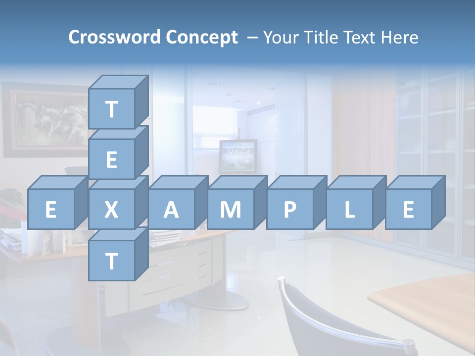Boardroom Desk Notebook PowerPoint Template