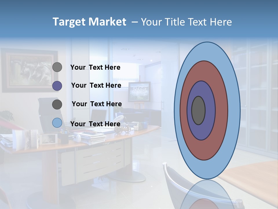 Boardroom Desk Notebook PowerPoint Template