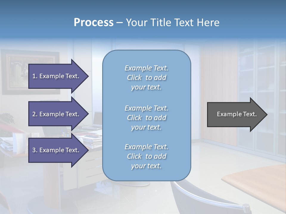 Boardroom Desk Notebook PowerPoint Template