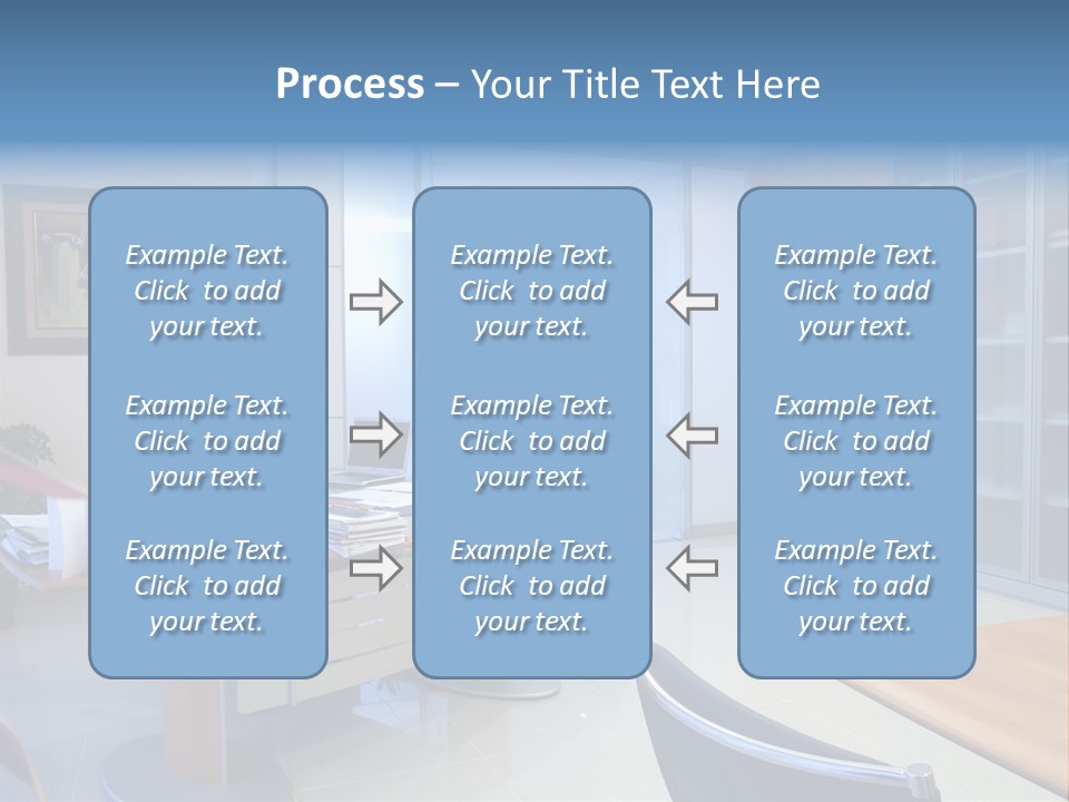 Boardroom Desk Notebook PowerPoint Template