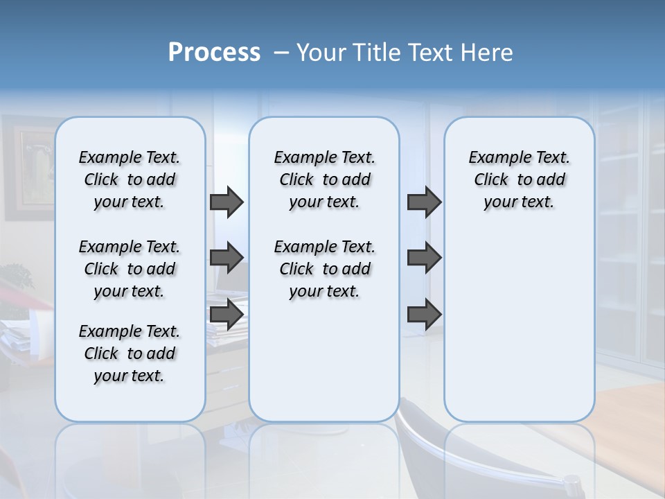Boardroom Desk Notebook PowerPoint Template