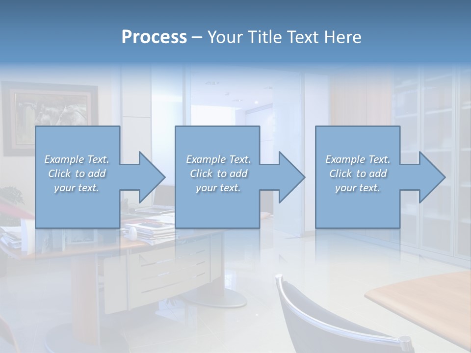 Boardroom Desk Notebook PowerPoint Template