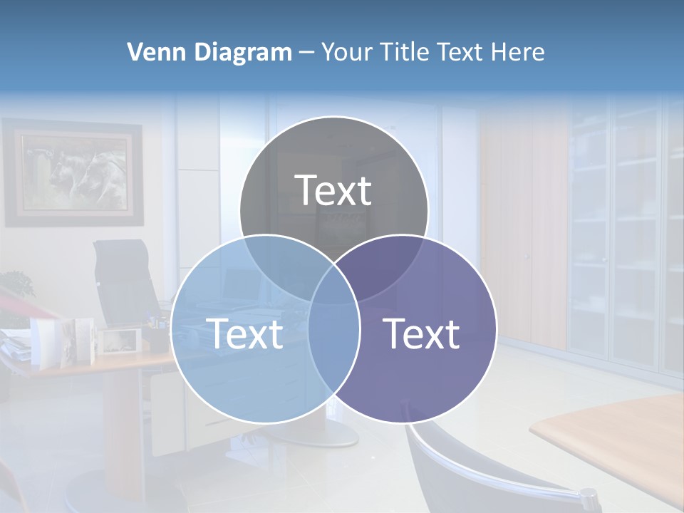 Boardroom Desk Notebook PowerPoint Template