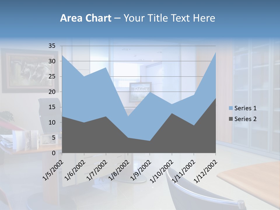 Boardroom Desk Notebook PowerPoint Template