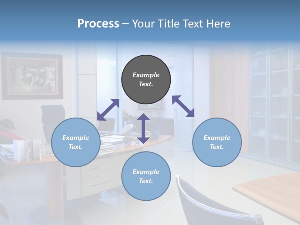 Boardroom Desk Notebook PowerPoint Template