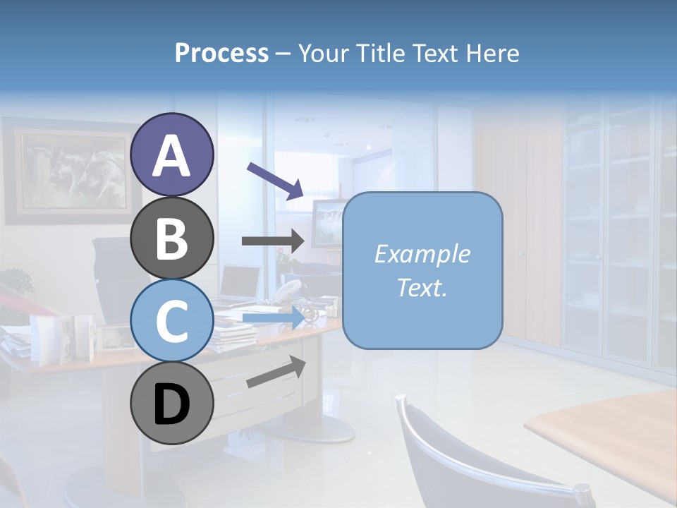 Boardroom Desk Notebook PowerPoint Template