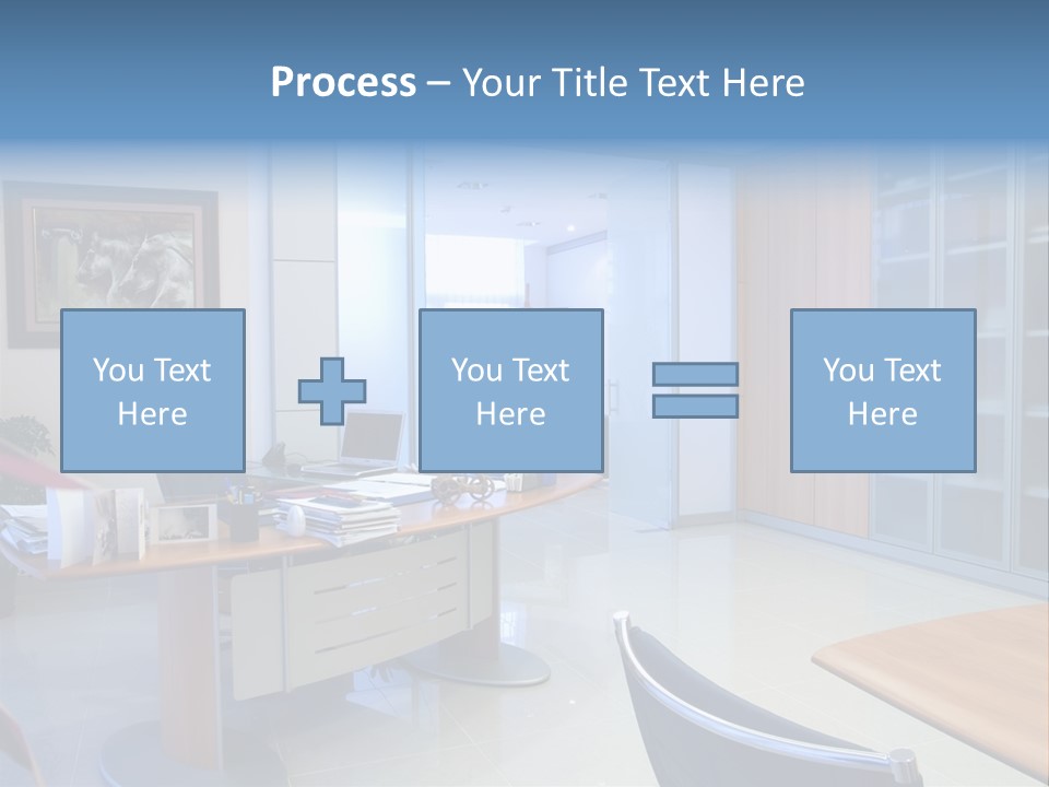 Boardroom Desk Notebook PowerPoint Template