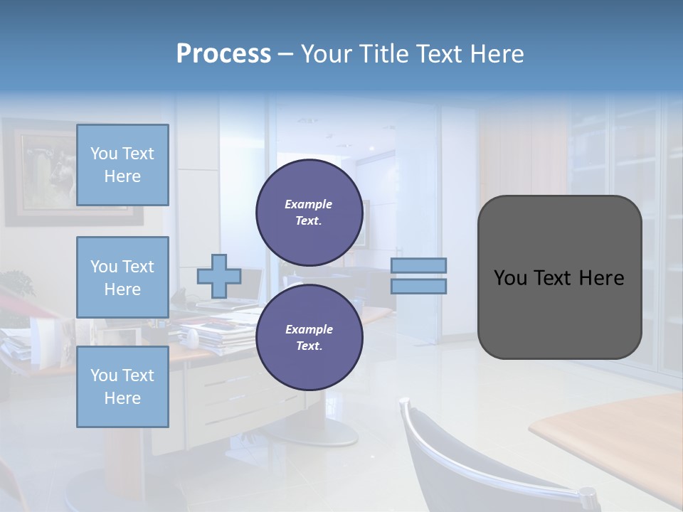 Boardroom Desk Notebook PowerPoint Template