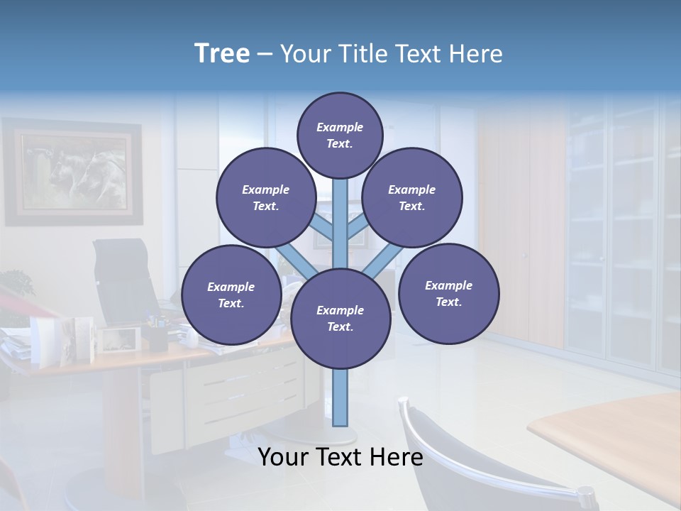 Boardroom Desk Notebook PowerPoint Template