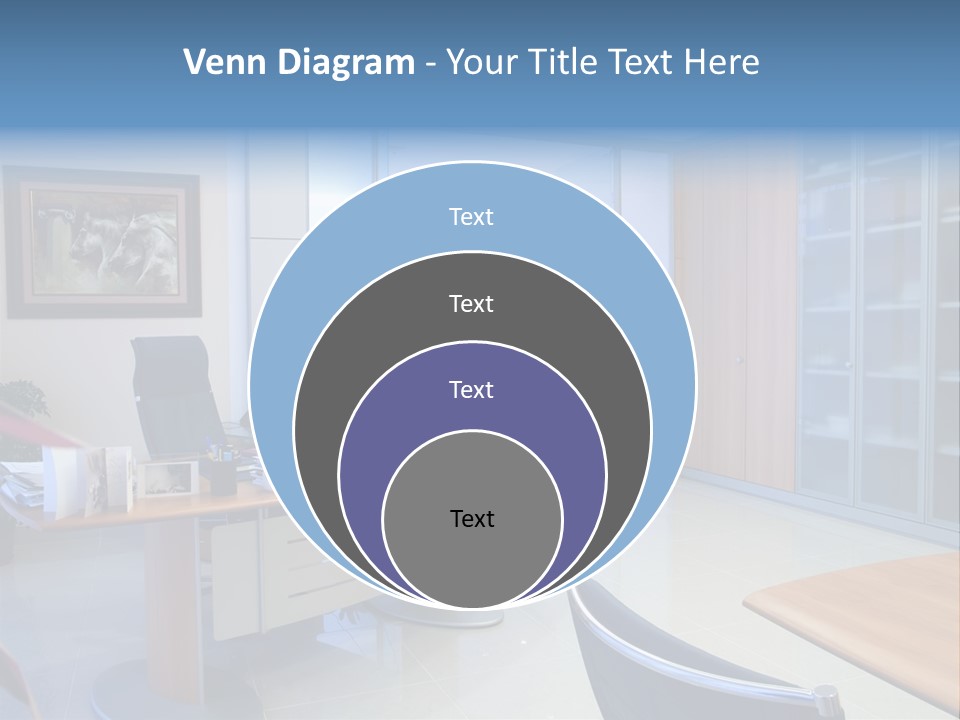 Boardroom Desk Notebook PowerPoint Template