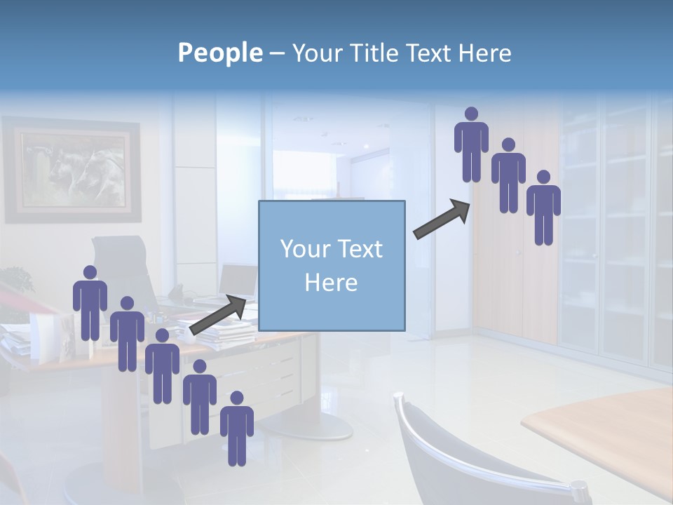 Boardroom Desk Notebook PowerPoint Template