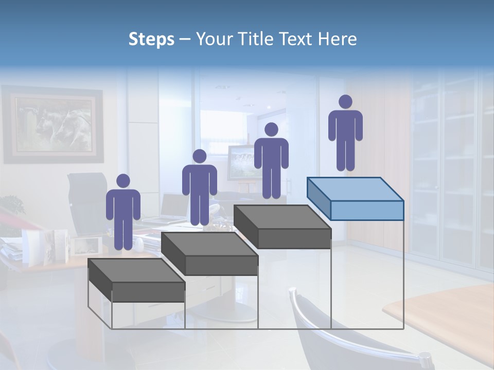 Boardroom Desk Notebook PowerPoint Template