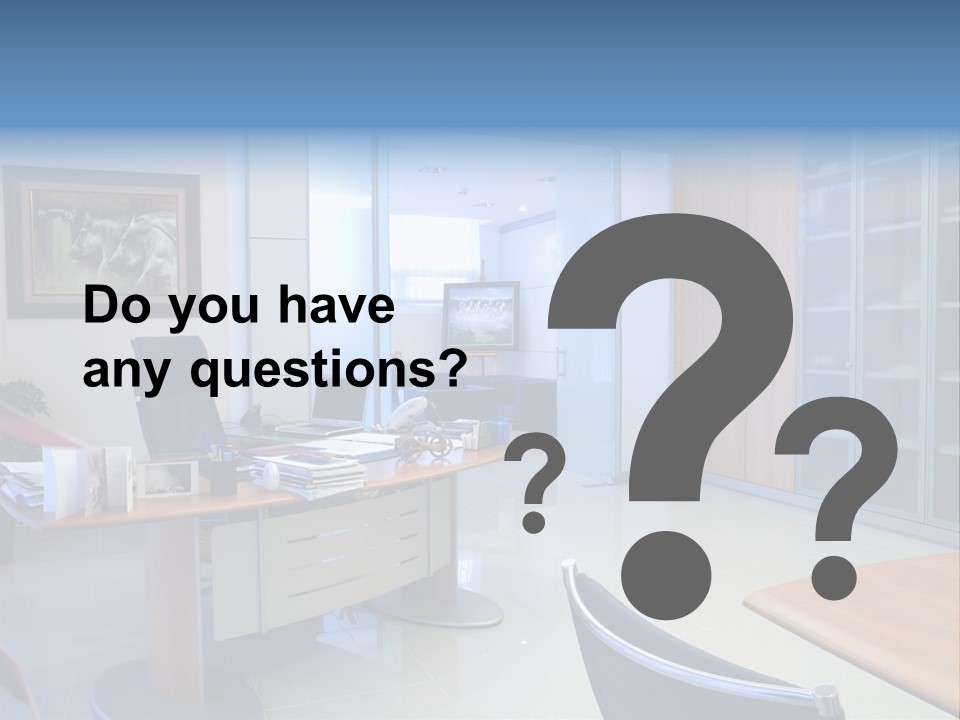 Boardroom Desk Notebook PowerPoint Template