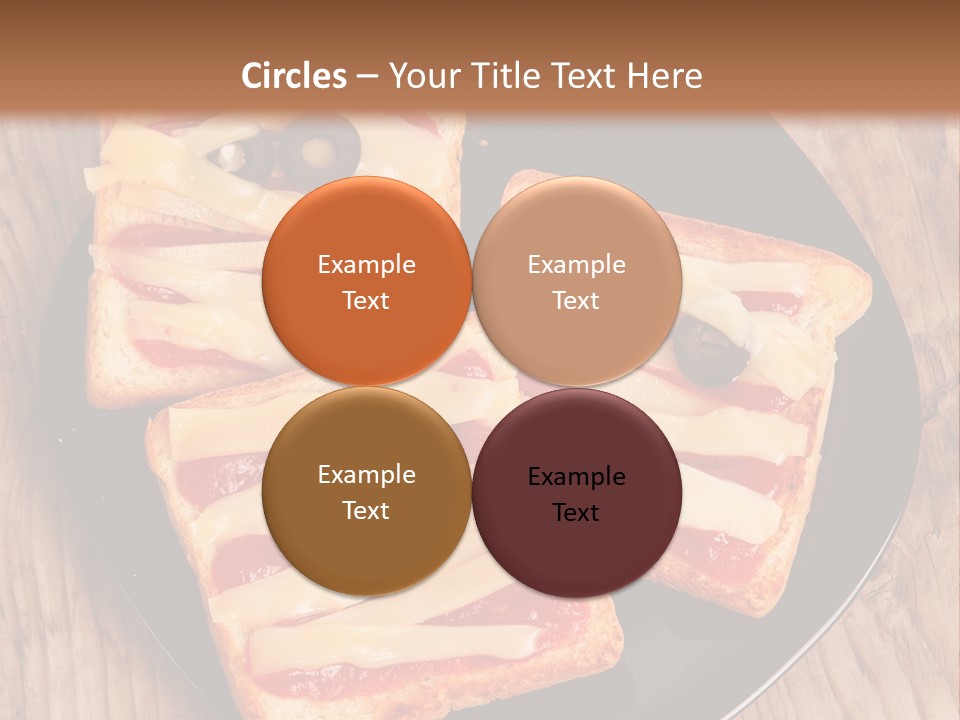 A Black Plate Topped With Slices Of Pizza Covered In Cheese And Olives PowerPoint Template
