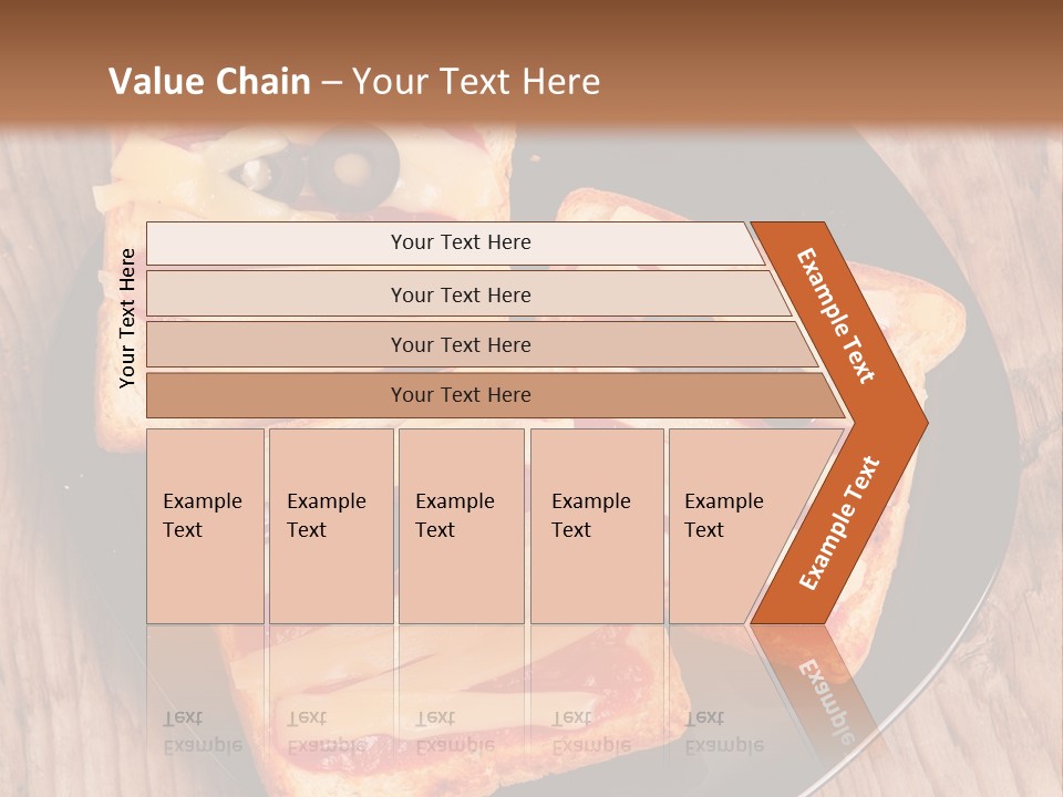 A Black Plate Topped With Slices Of Pizza Covered In Cheese And Olives PowerPoint Template