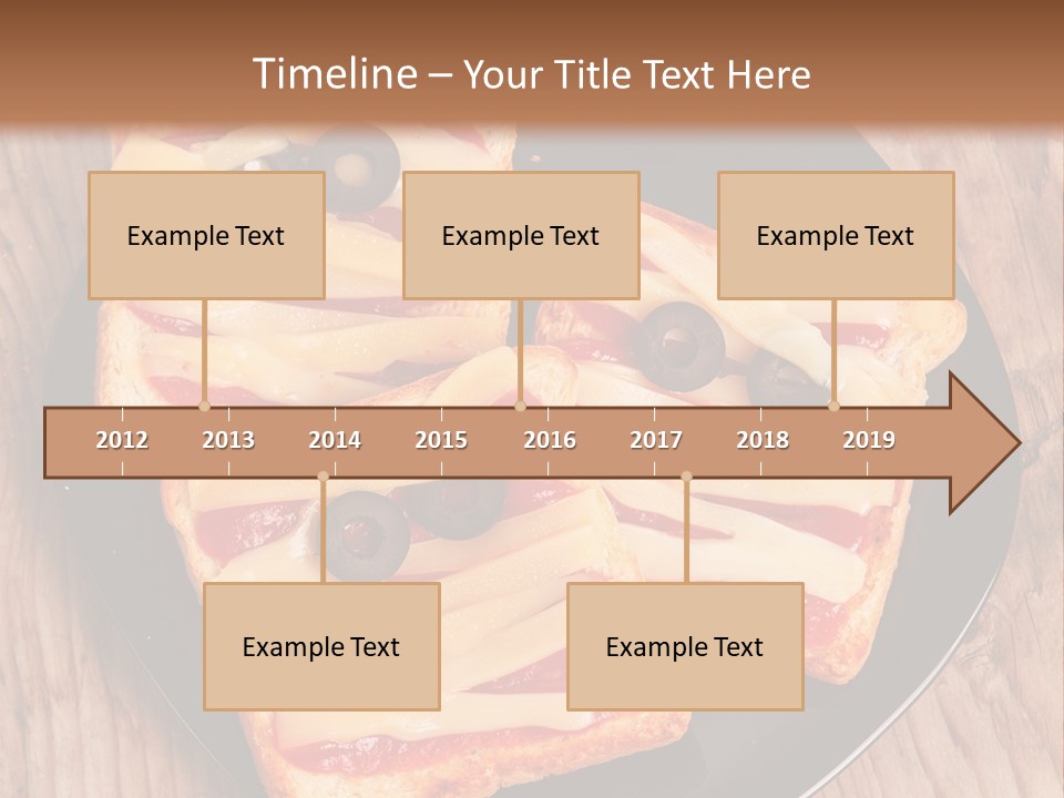 A Black Plate Topped With Slices Of Pizza Covered In Cheese And Olives PowerPoint Template
