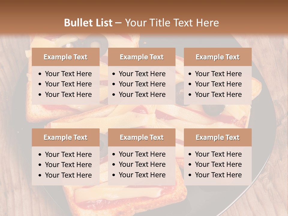 A Black Plate Topped With Slices Of Pizza Covered In Cheese And Olives PowerPoint Template