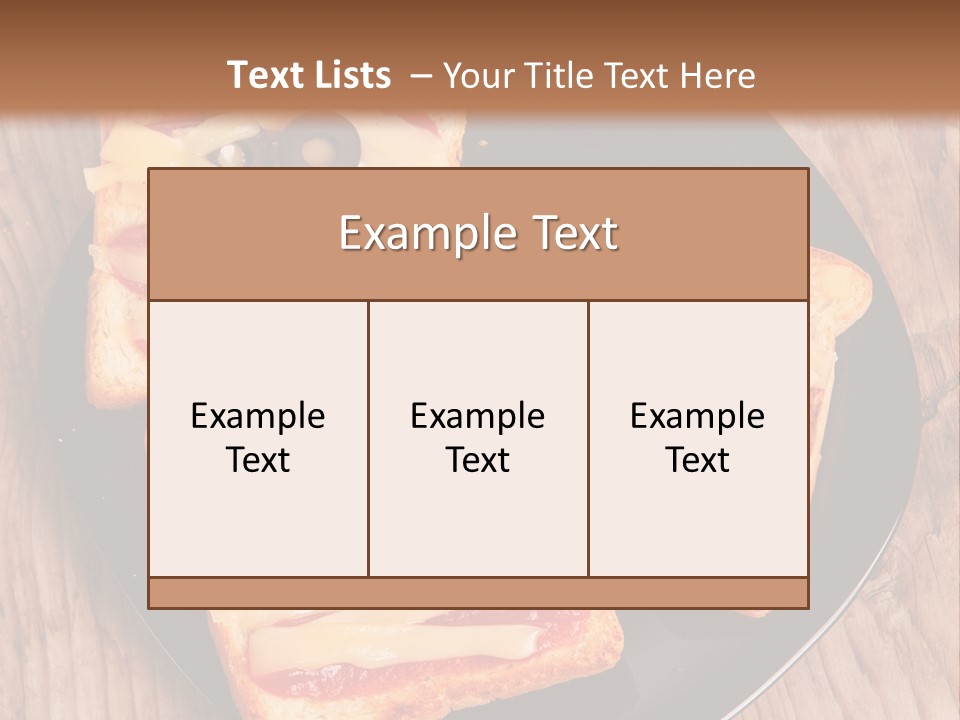 A Black Plate Topped With Slices Of Pizza Covered In Cheese And Olives PowerPoint Template