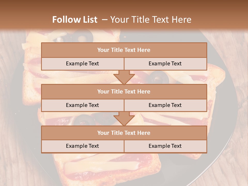 A Black Plate Topped With Slices Of Pizza Covered In Cheese And Olives PowerPoint Template