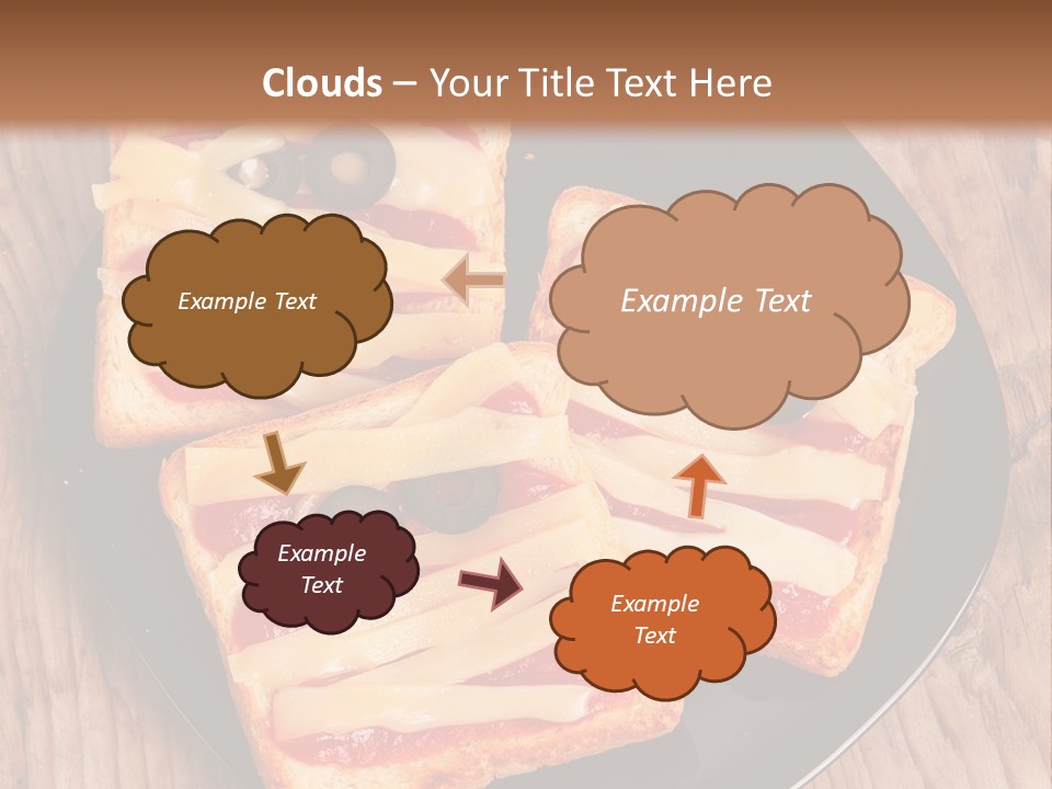 A Black Plate Topped With Slices Of Pizza Covered In Cheese And Olives PowerPoint Template