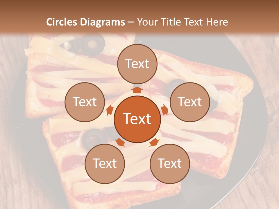 A Black Plate Topped With Slices Of Pizza Covered In Cheese And Olives PowerPoint Template