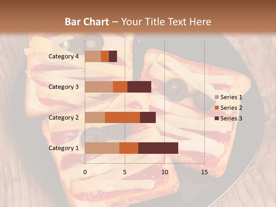 A Black Plate Topped With Slices Of Pizza Covered In Cheese And Olives PowerPoint Template