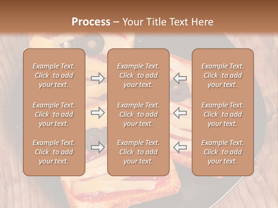A Black Plate Topped With Slices Of Pizza Covered In Cheese And Olives PowerPoint Template