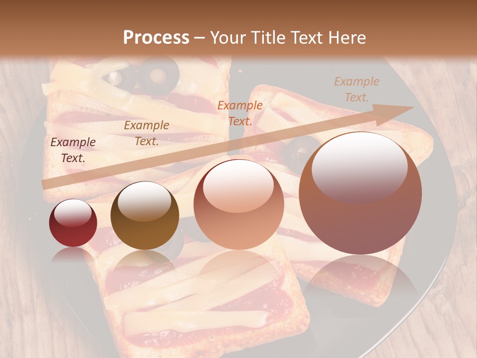 A Black Plate Topped With Slices Of Pizza Covered In Cheese And Olives PowerPoint Template