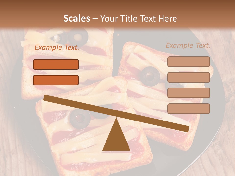 A Black Plate Topped With Slices Of Pizza Covered In Cheese And Olives PowerPoint Template