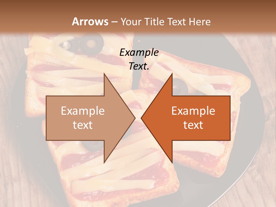A Black Plate Topped With Slices Of Pizza Covered In Cheese And Olives PowerPoint Template