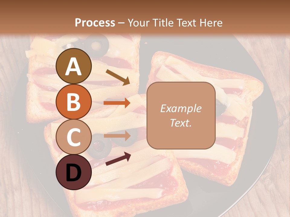 A Black Plate Topped With Slices Of Pizza Covered In Cheese And Olives PowerPoint Template