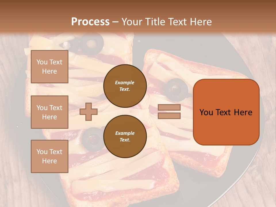 A Black Plate Topped With Slices Of Pizza Covered In Cheese And Olives PowerPoint Template